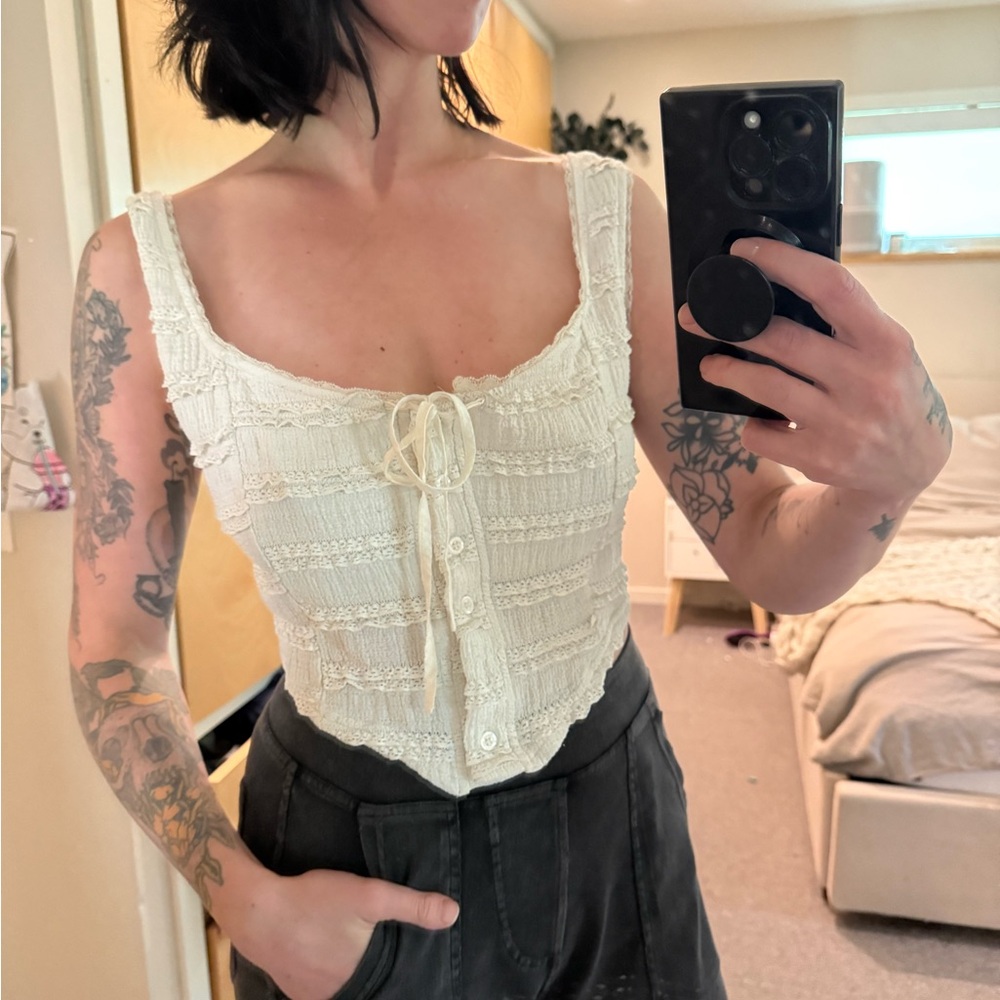 Women's corset lace top - Picture 6 of 7
